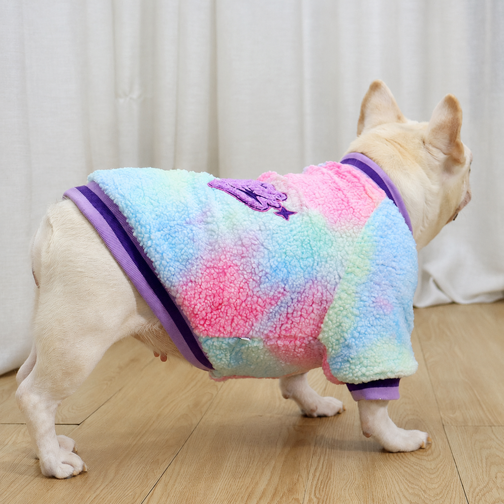 French Bulldog Colorful Sherpa Jacket