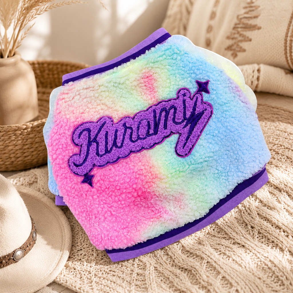 Mummy embroidery on the back