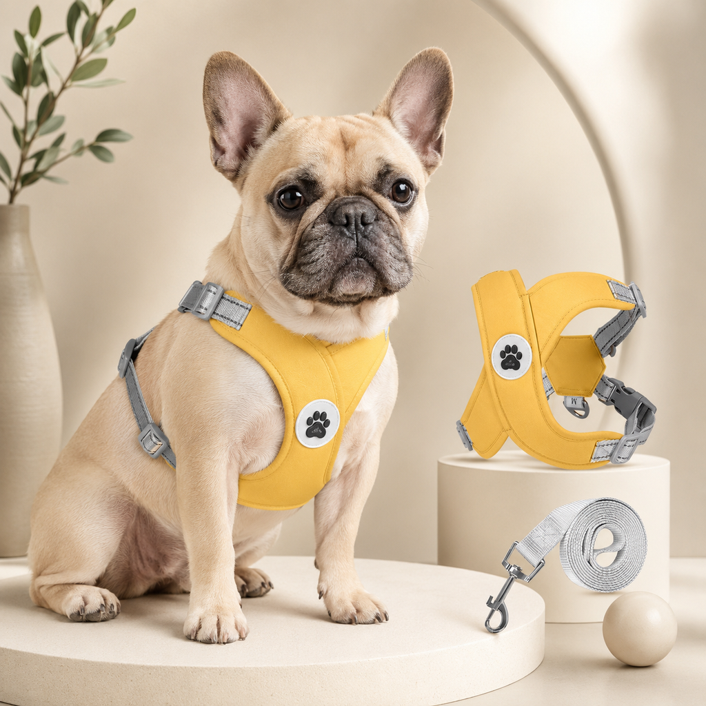 French Bulldog X-Shaped Reflective Dog Harness