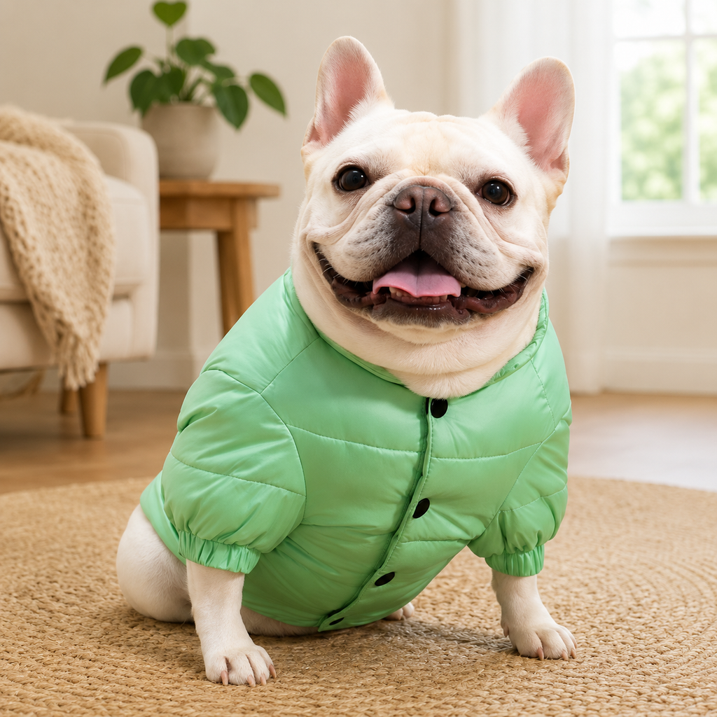 French Bulldog lightweight down jacket