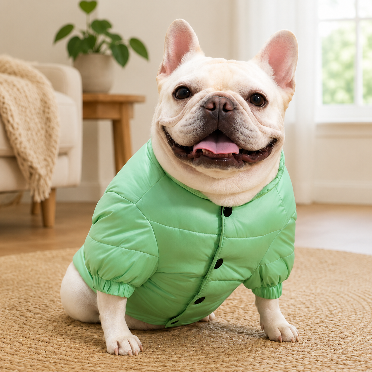French Bulldog lightweight down jacket