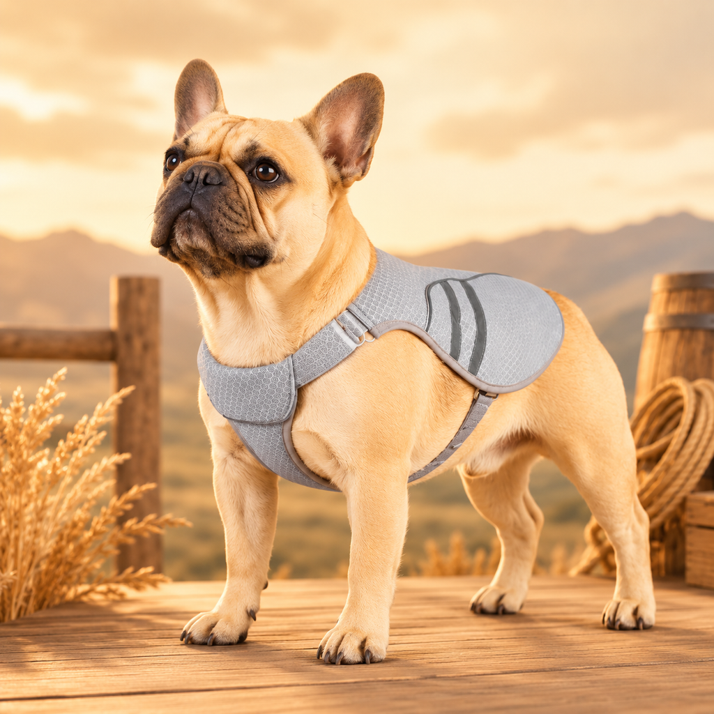 Summer Dog Cooling Vest - Grey