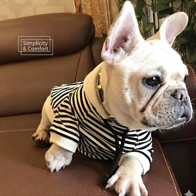 Classic Striped Matching Hoodie Set