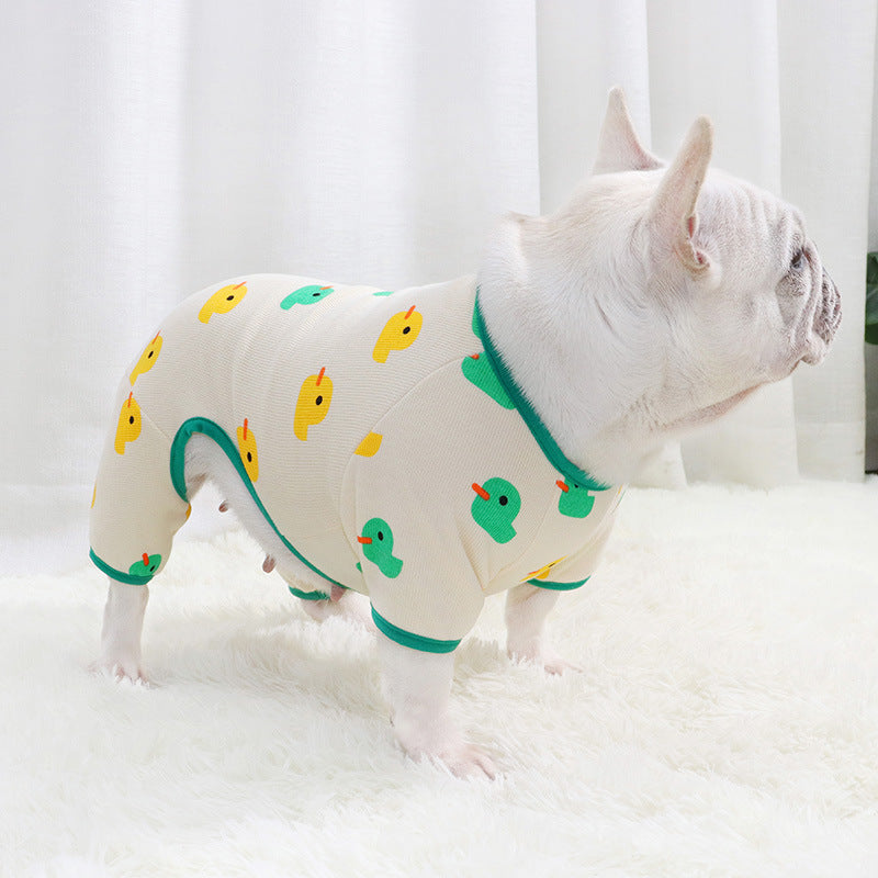 Frenchie Fleece-Lined Four-Leg Homewear