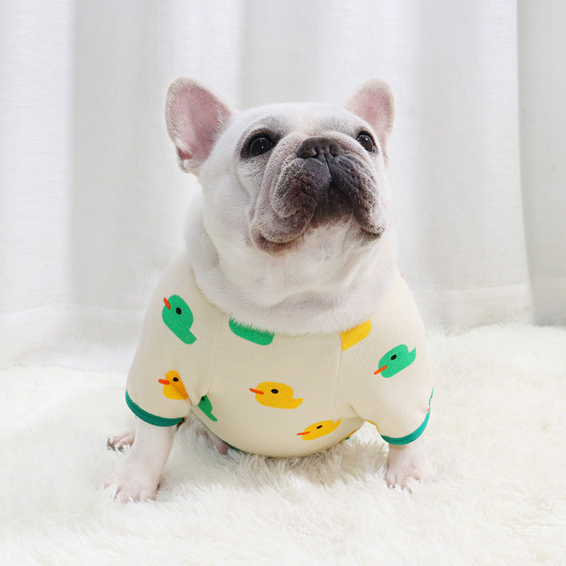 Frenchie Fleece-Lined Four-Leg Homewear