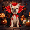 French Bulldog Halloween Vampire Cape Costume for Dogs