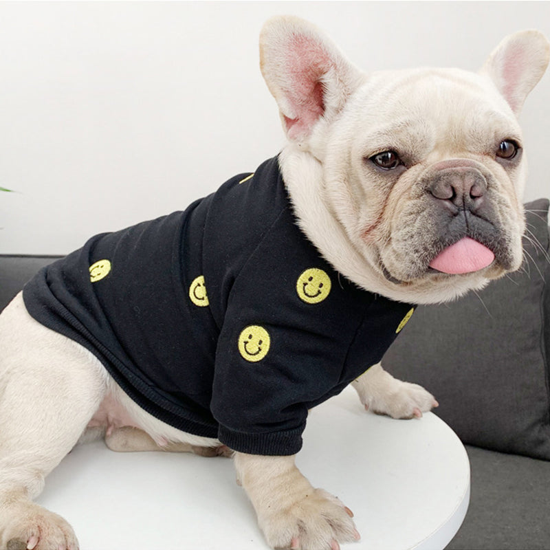 Smiley Embroidery Matching Sweatshirts