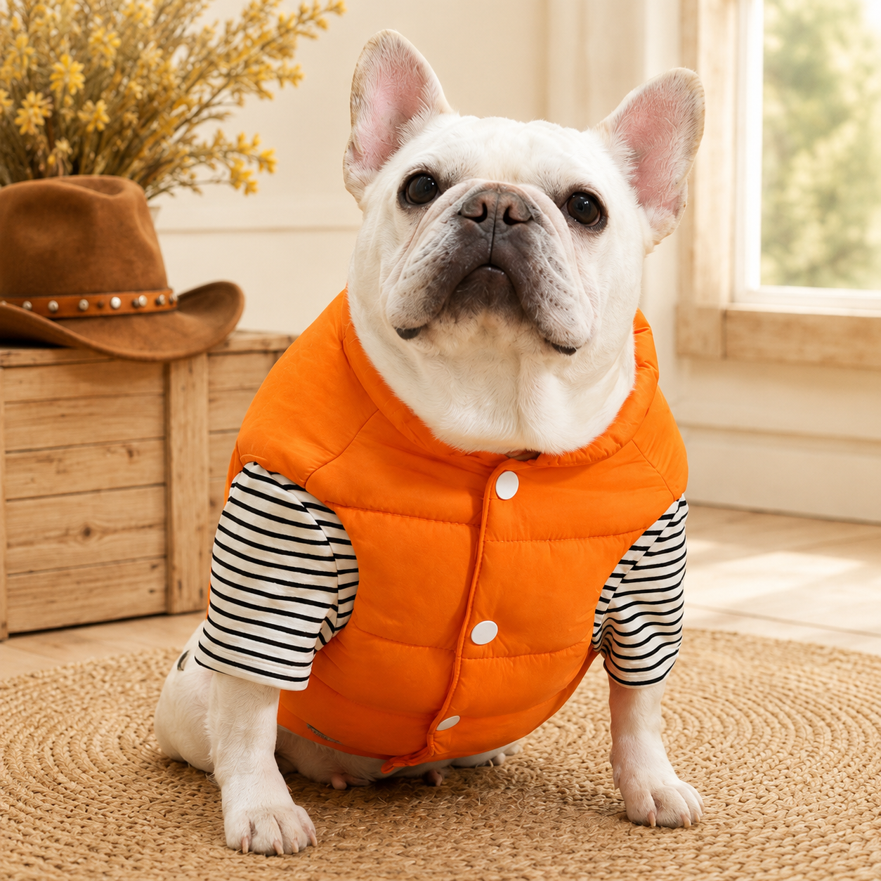 French Bulldog Padded Cotton Vest