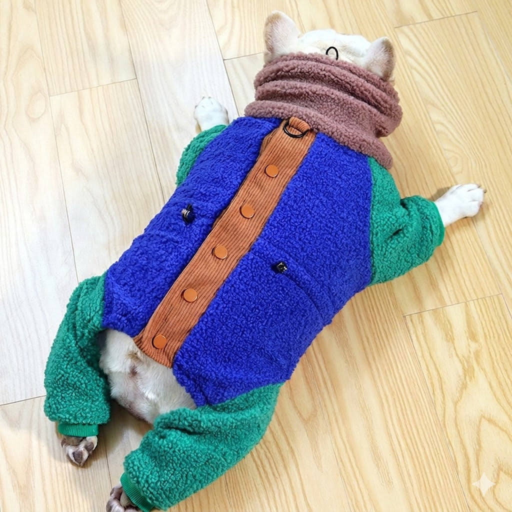 French Bulldog Sherpa Fleece Onesie