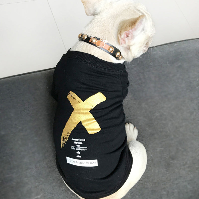 Gold Foil "X" Matching T-shirt Set