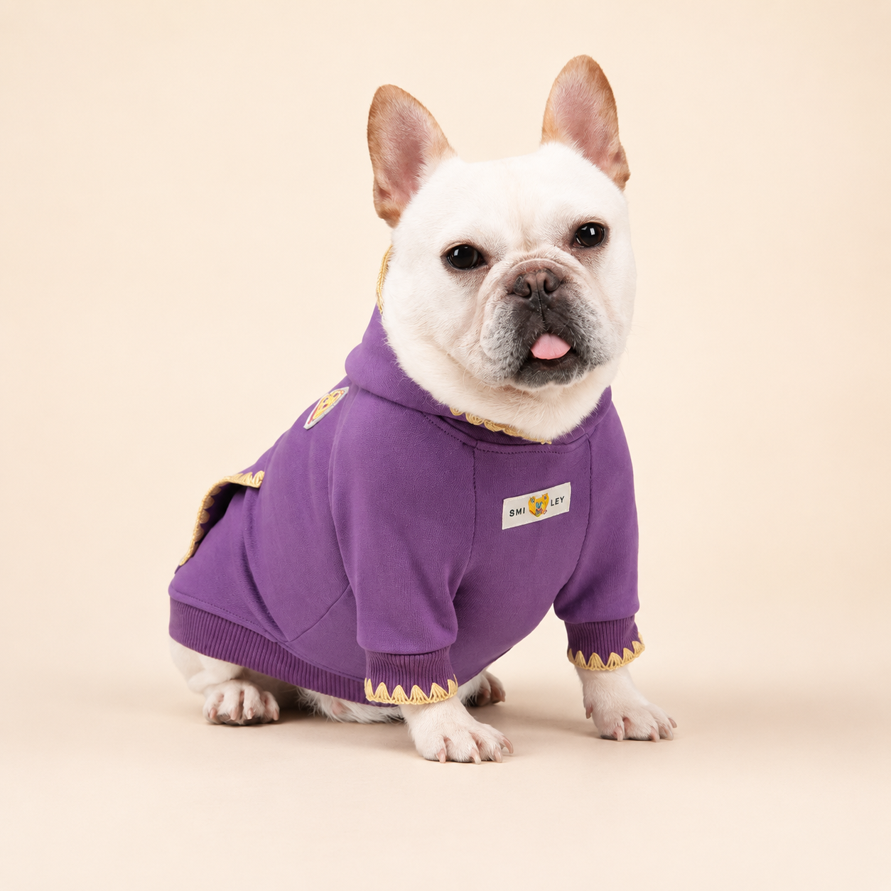 Frenchie Shell Embroidered Dog Hoodie