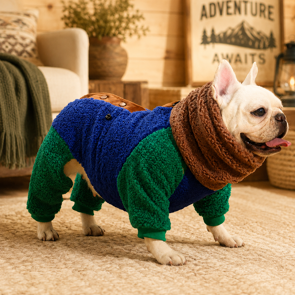 French Bulldog Sherpa Fleece Onesie