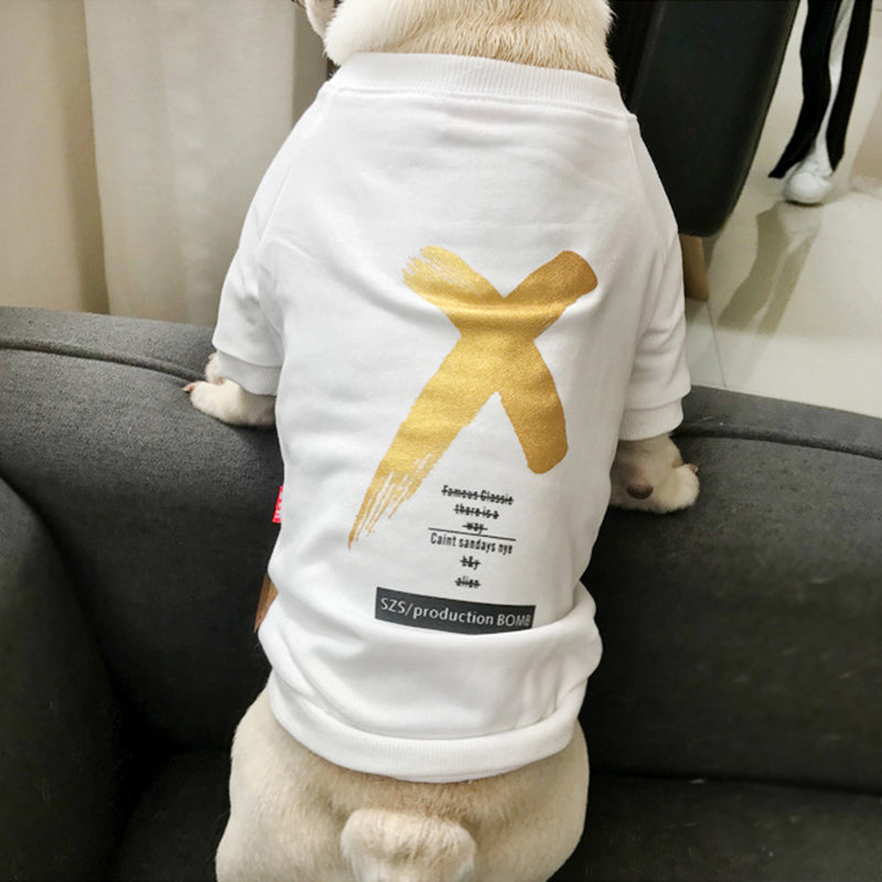 Gold Foil "X" Matching T-shirt Set