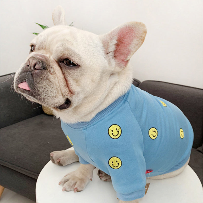 Smiley Embroidery Matching Sweatshirts