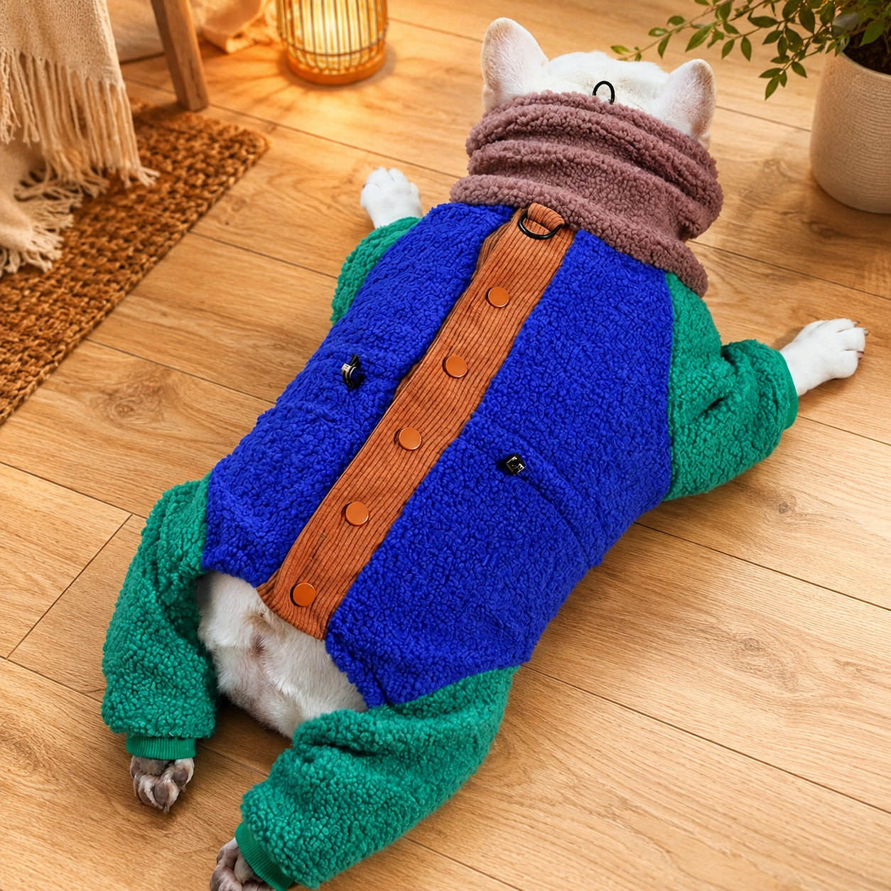 French Bulldog Sherpa Fleece Onesie