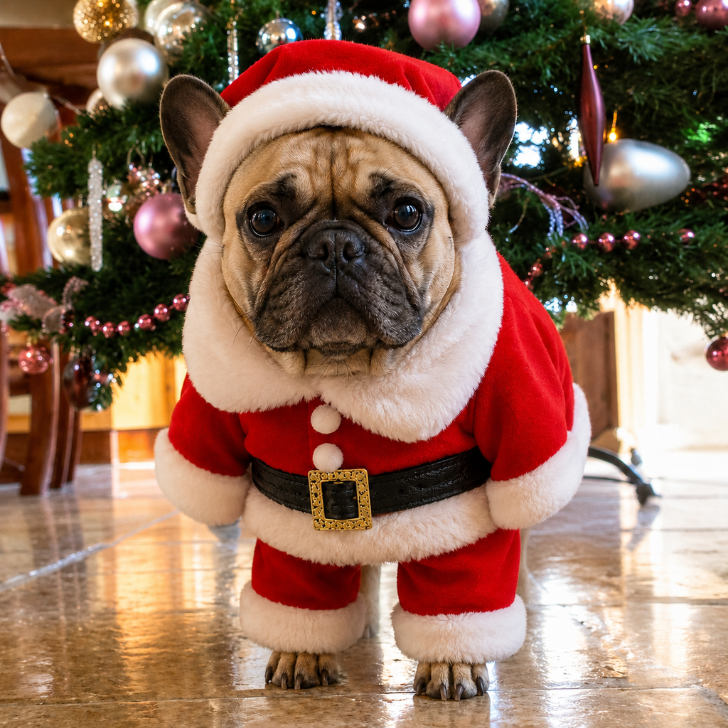 French Bulldog 3D Christmas Costume Set