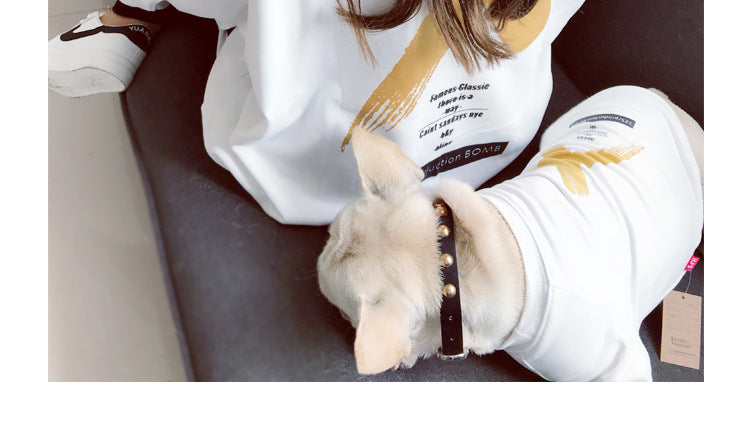 Streetwear Pet & Owner Matching T-shirt Set for French Bulldogs