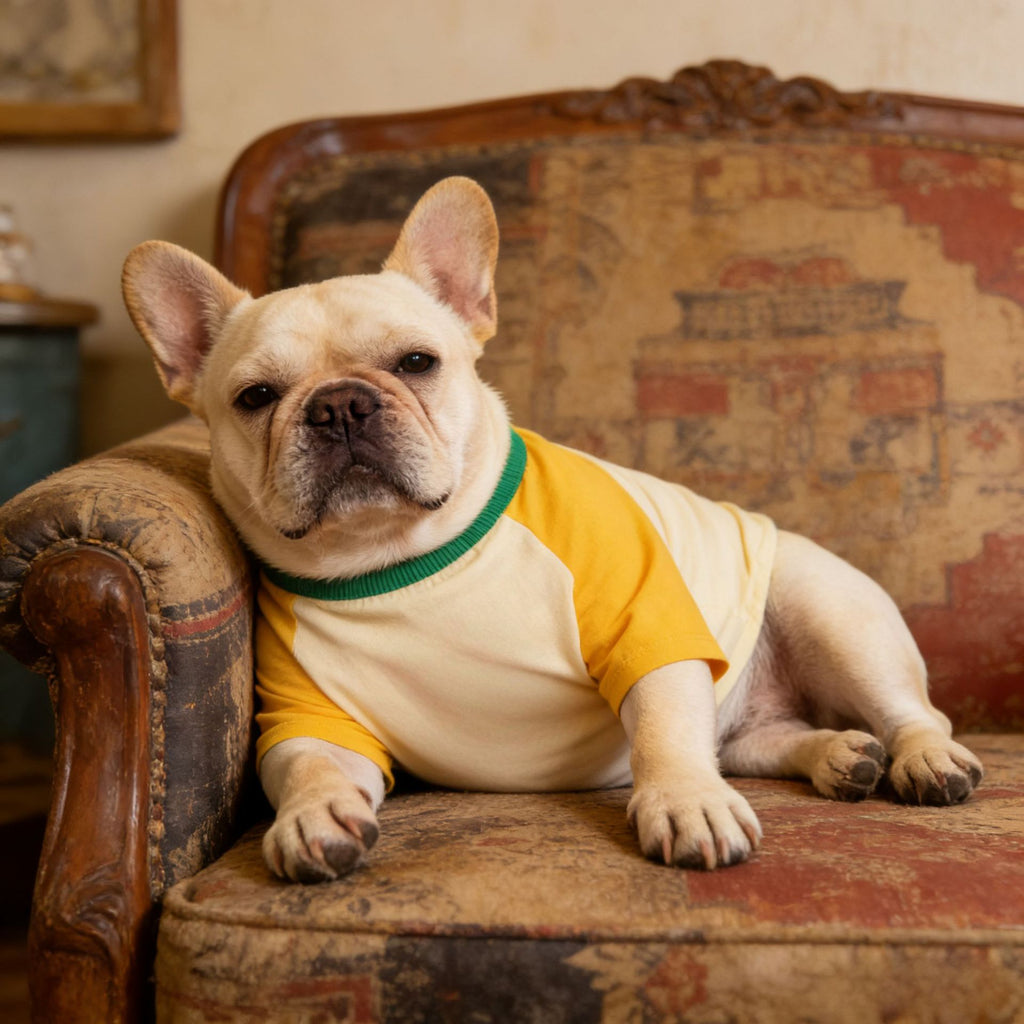 French Bulldog Color-Block Gym Sweatshirt