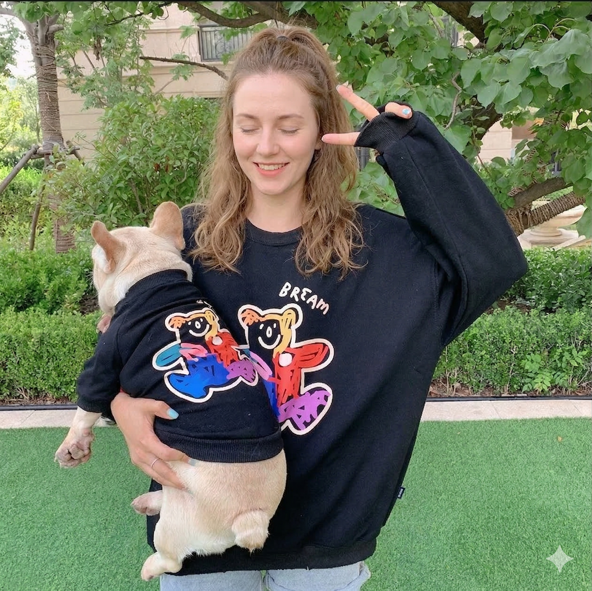 "Vibrant Bears" Matching Crewneck Set