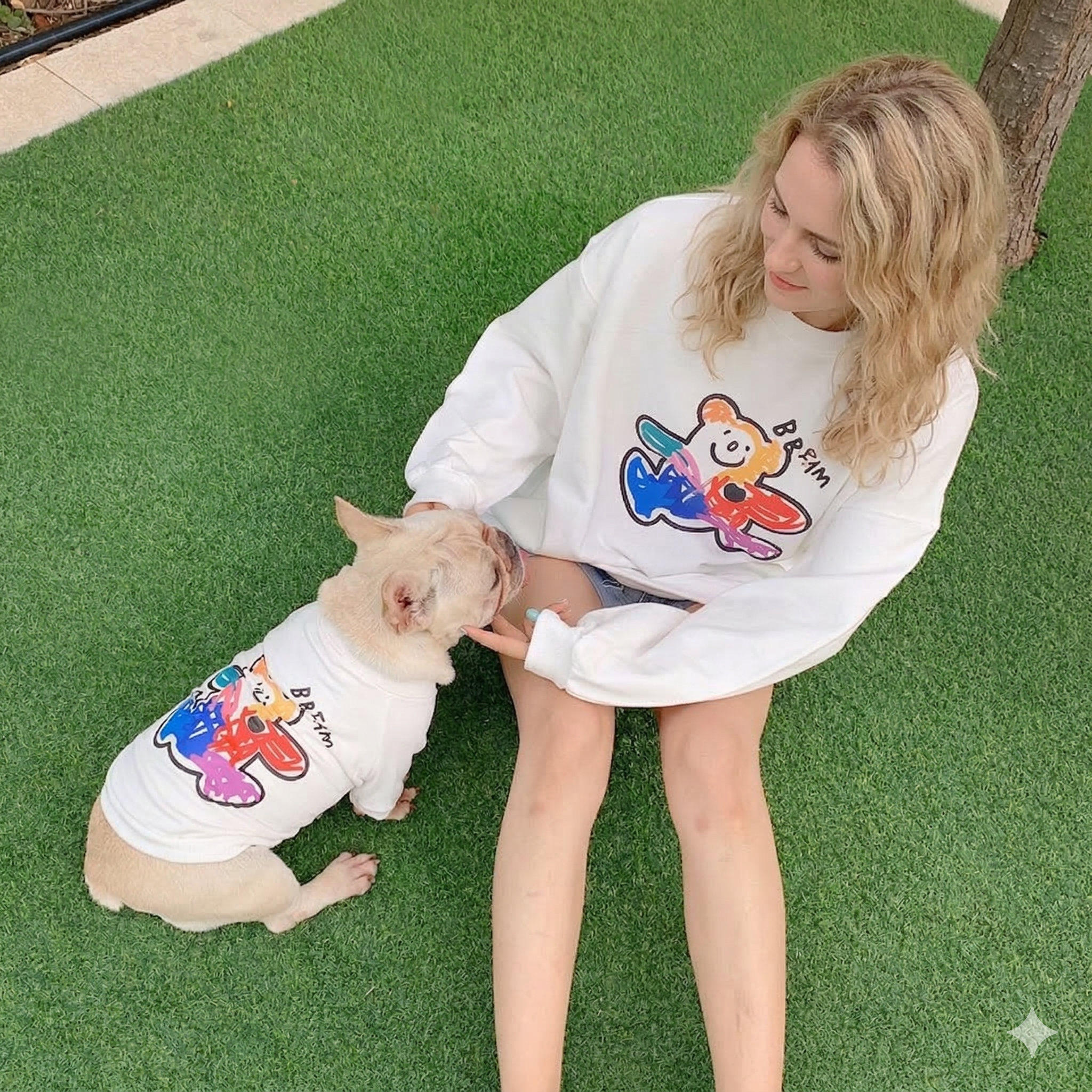 "Vibrant Bears" Matching Crewneck Set