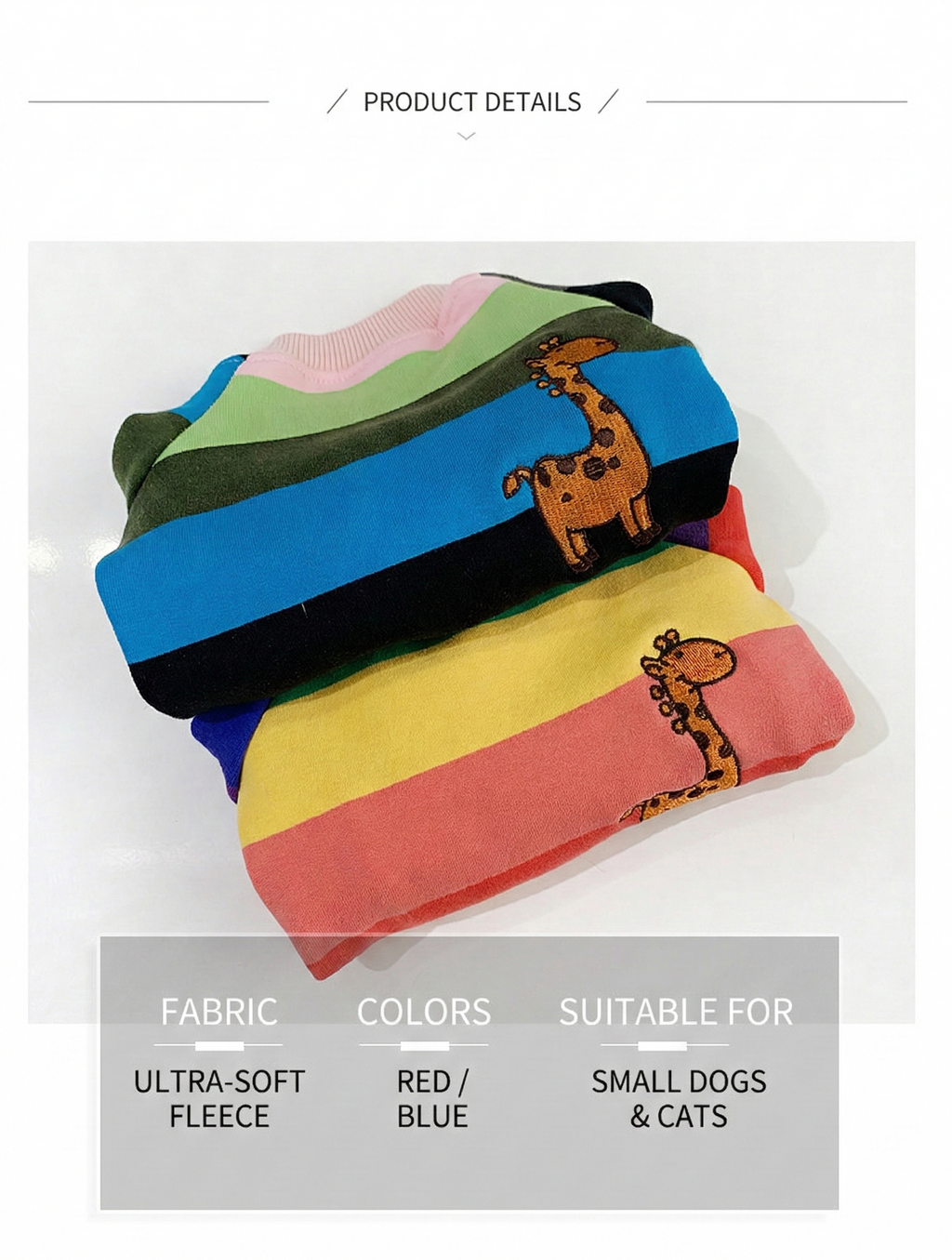 Rainbow Stripe Matching Set: French Terry Sweatshirts for Dogs & Humans (Spring/Fall Collection)