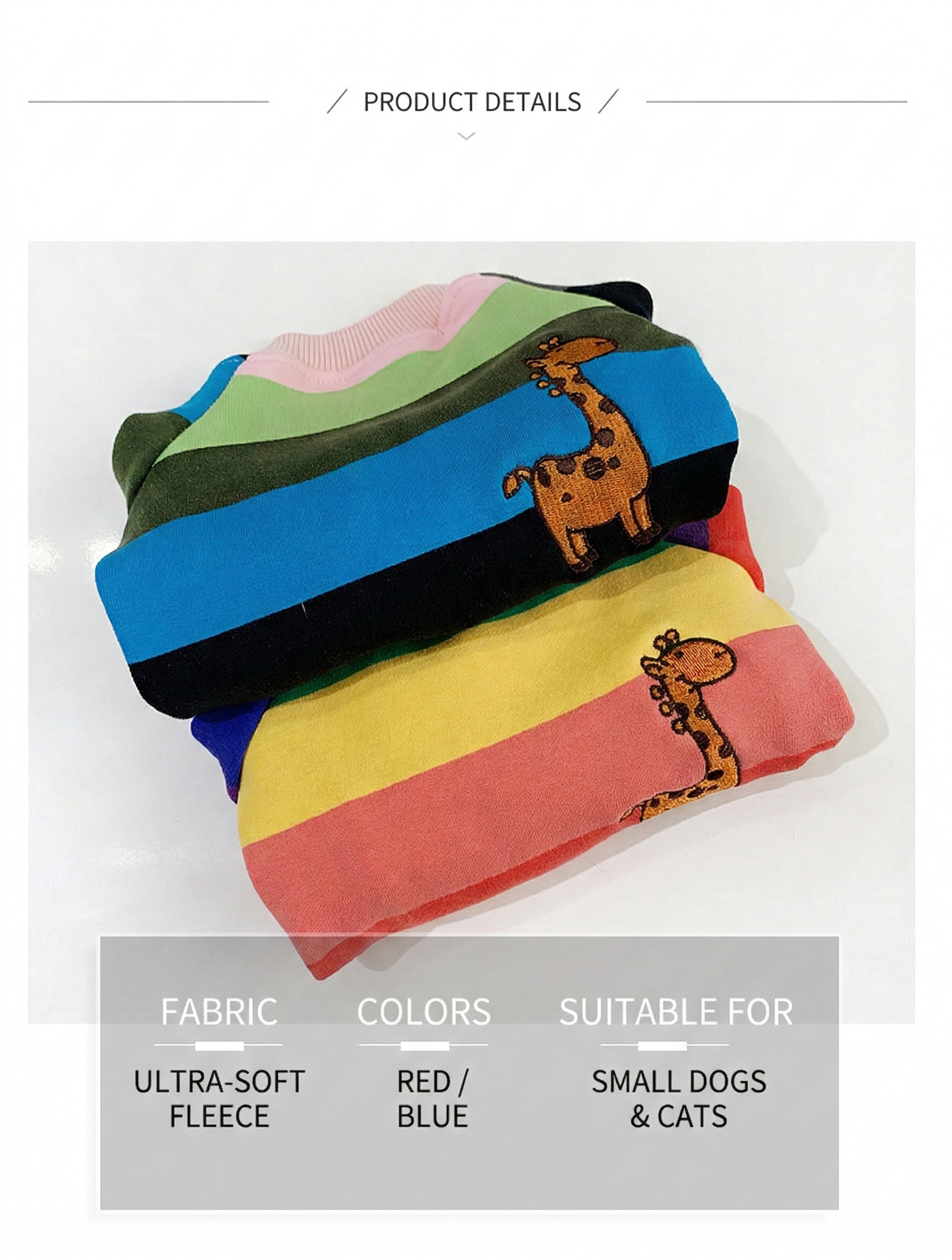 Rainbow Stripe Matching Set: French Terry Sweatshirts for Dogs & Humans (Spring/Fall Collection)