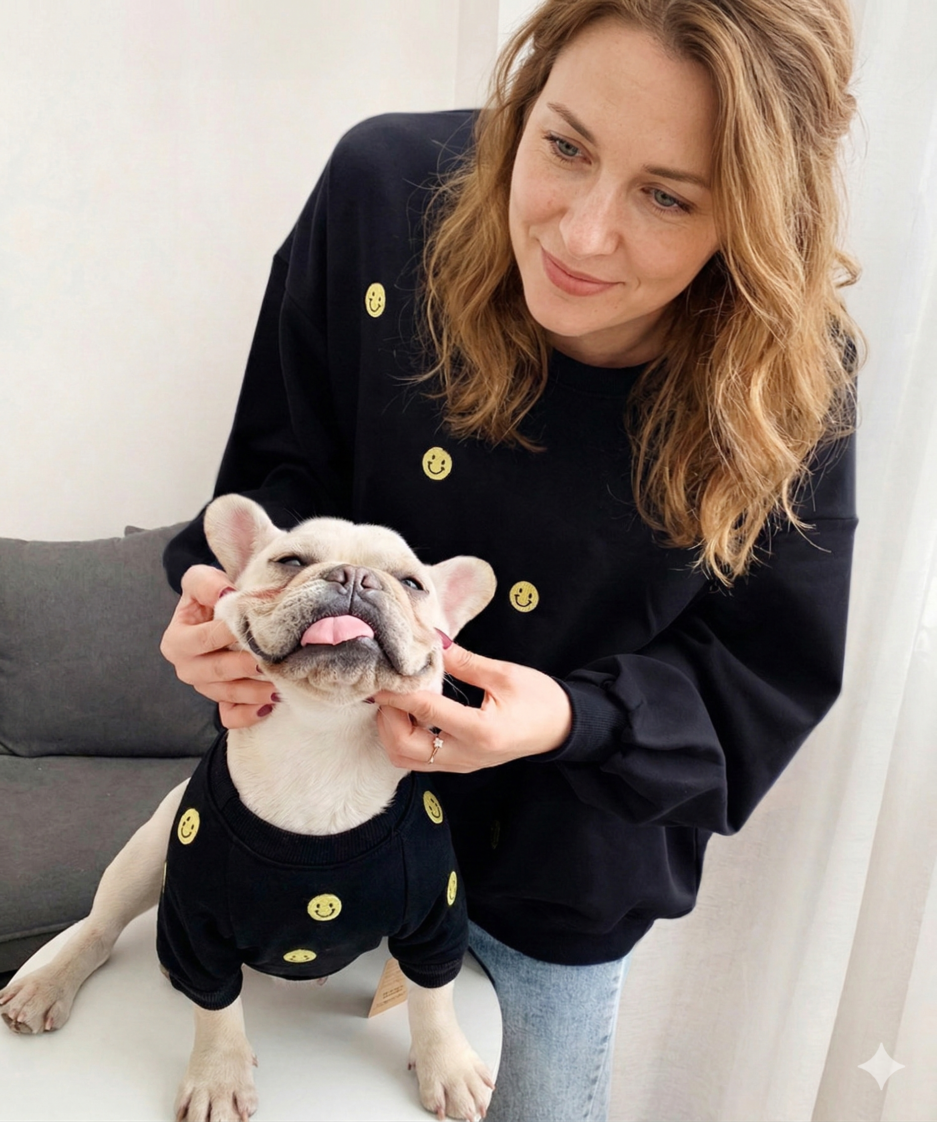 Matching Dog & Owner French Terry Sweatshirts - Warm & Comfy Outfits for Spring/Autumn