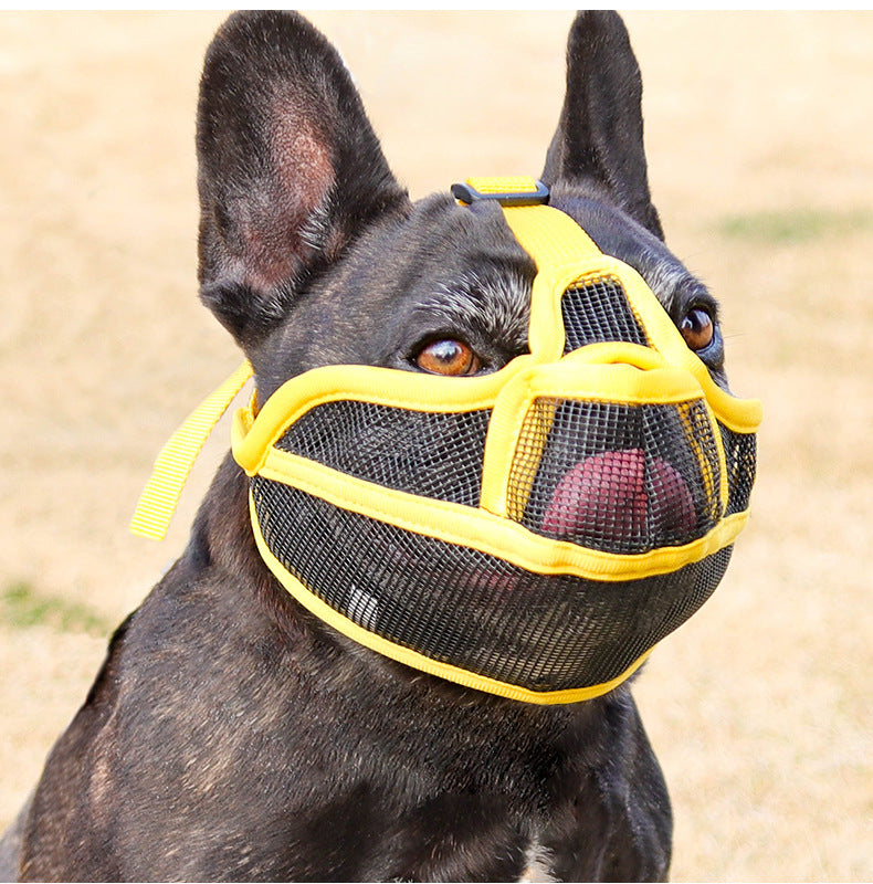 Breathable Anti-Scavenging Muzzle for French Bulldogs