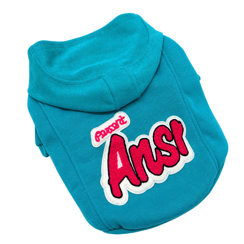 French Bulldog Embroidered Hooded Jacket