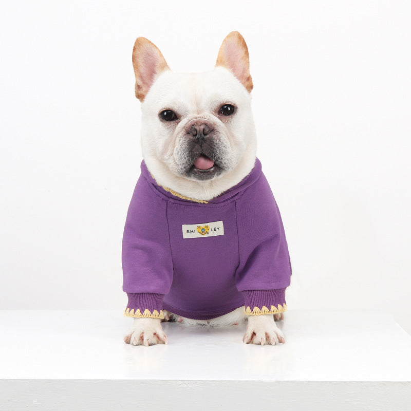 Frenchie Shell Embroidered Dog Hoodie