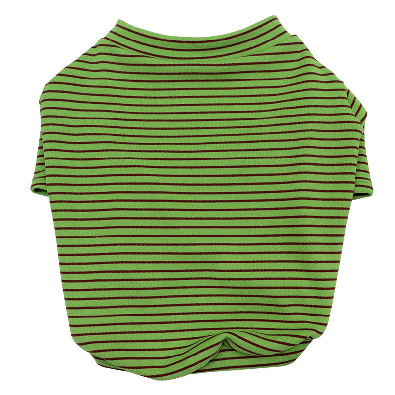 Frenchie Striped Fitted Top