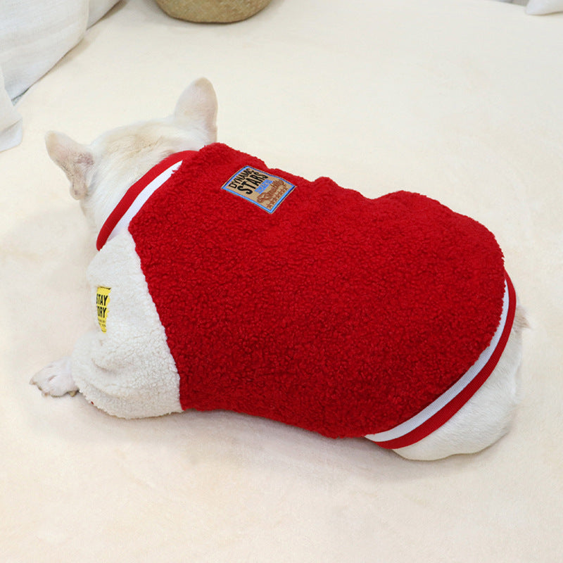 French Bulldog Sherpa Fashion Jacket