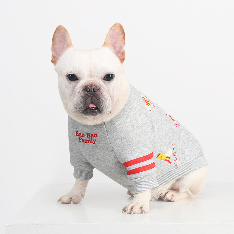 Frenchie Light Color Printed Dog Sweatshirt