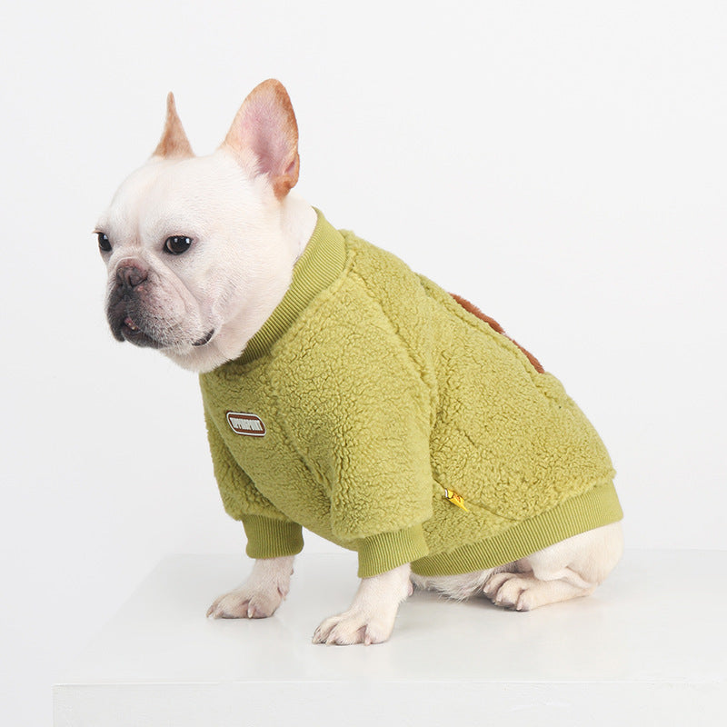 Frenchie Fleece Embroidered Dog Sweatshirt