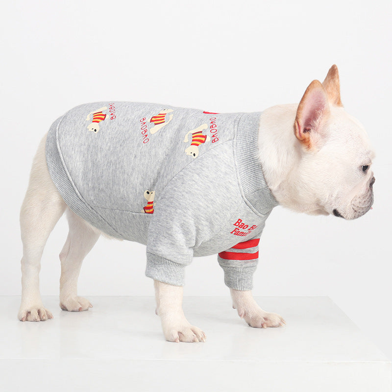 Frenchie Light Color Printed Dog Sweatshirt