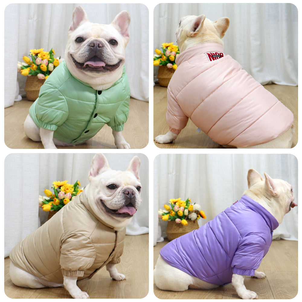French Bulldog lightweight down jacket