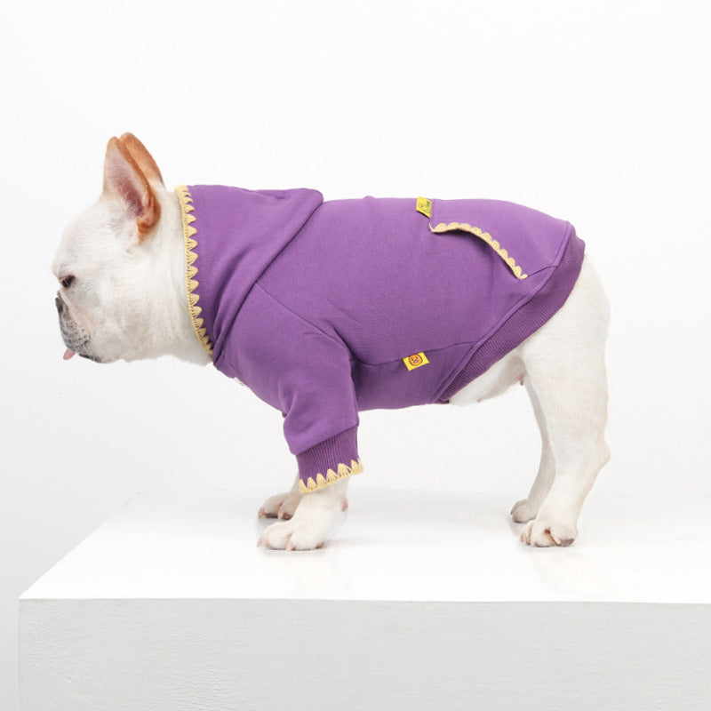 Frenchie Shell Embroidered Dog Hoodie