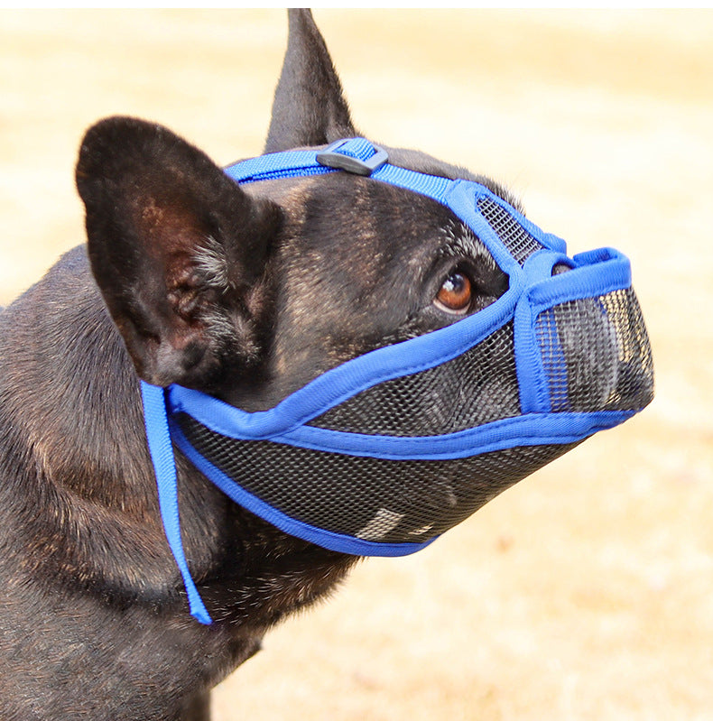 Breathable Anti-Scavenging Muzzle for French Bulldogs