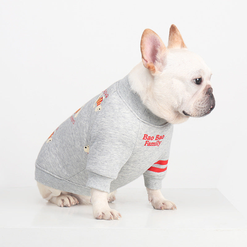 Frenchie Light Color Printed Dog Sweatshirt