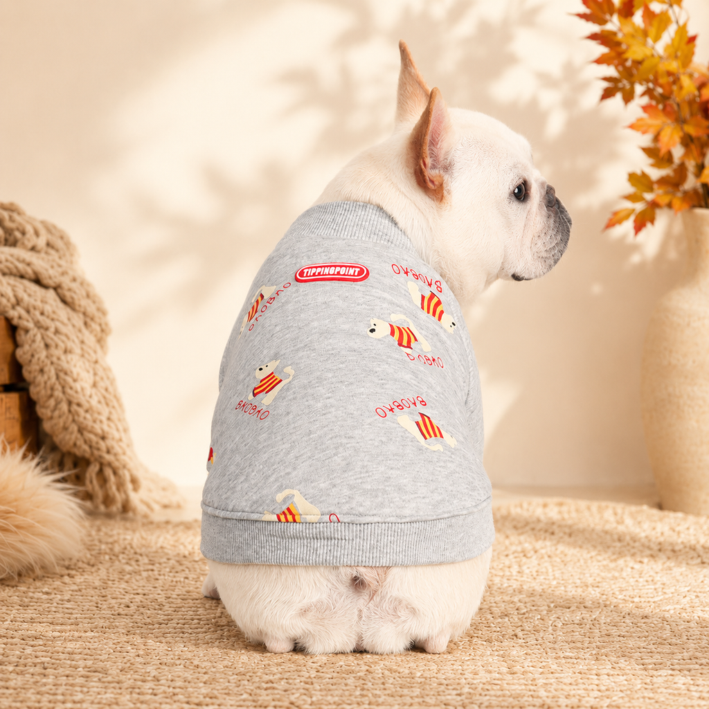 Frenchie Light Color Printed Dog Sweatshirt