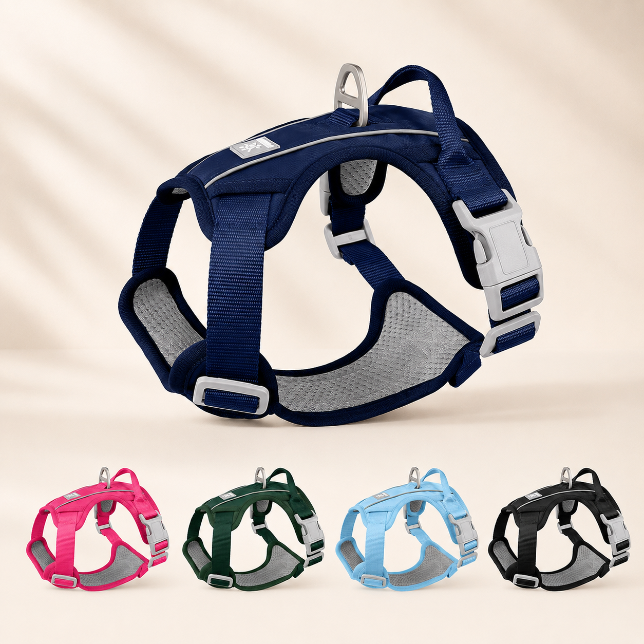 French Bulldog Wild-Style Dog Harness Vest with Leash Attachment