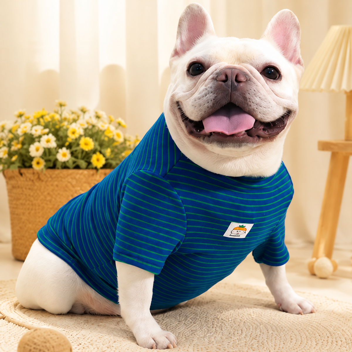 Striped T-Shirt for French Bulldogs