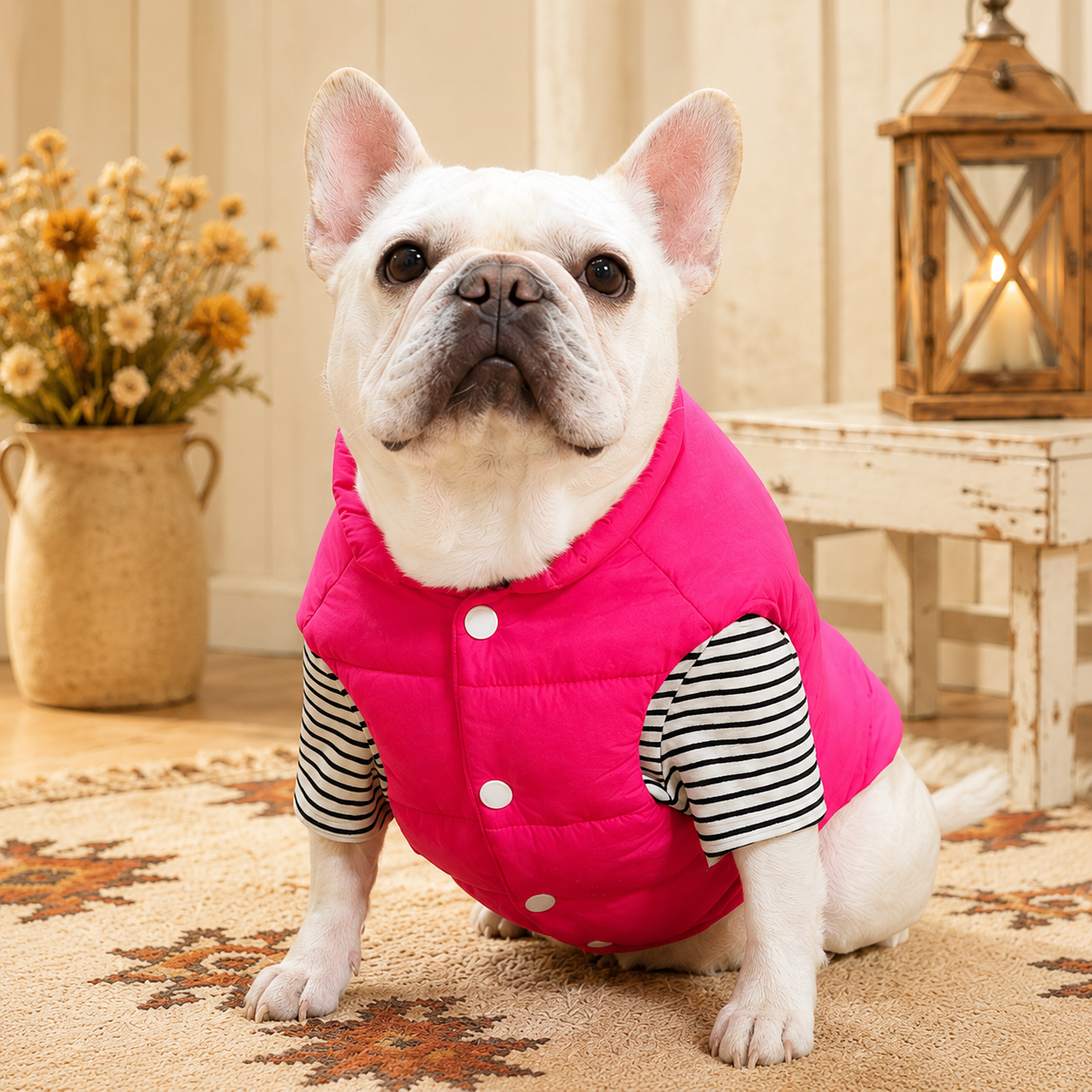 French Bulldog Padded Cotton Vest