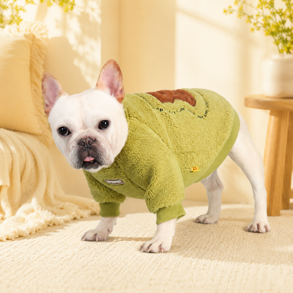 Frenchie Fleece Embroidered Dog Sweatshirt