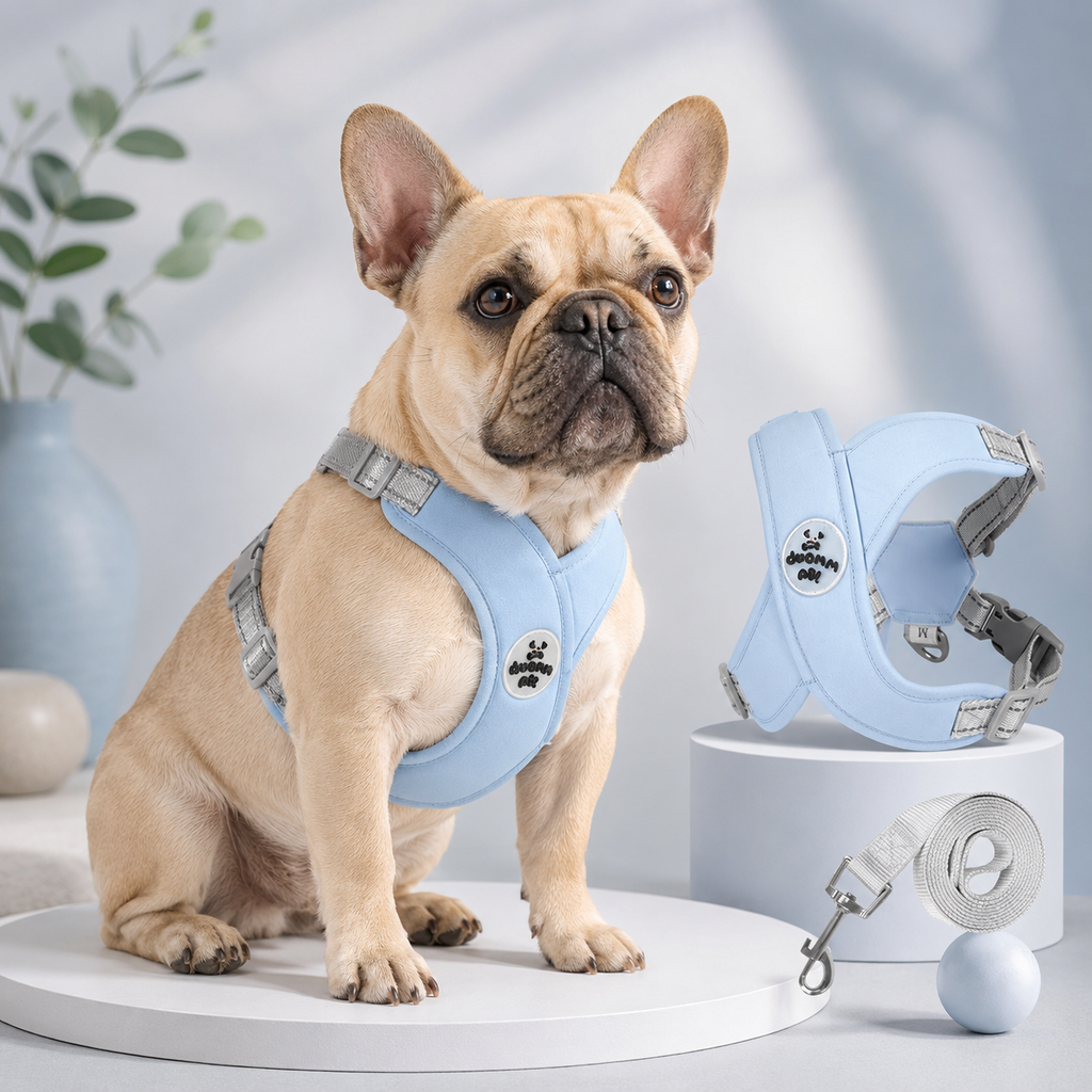 French Bulldog X-Shaped Reflective Dog Harness