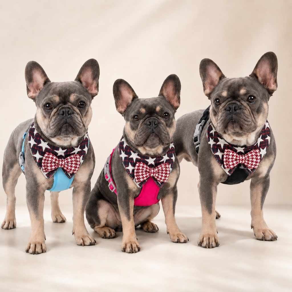 French Bulldog Bow Tie Bandana Bib