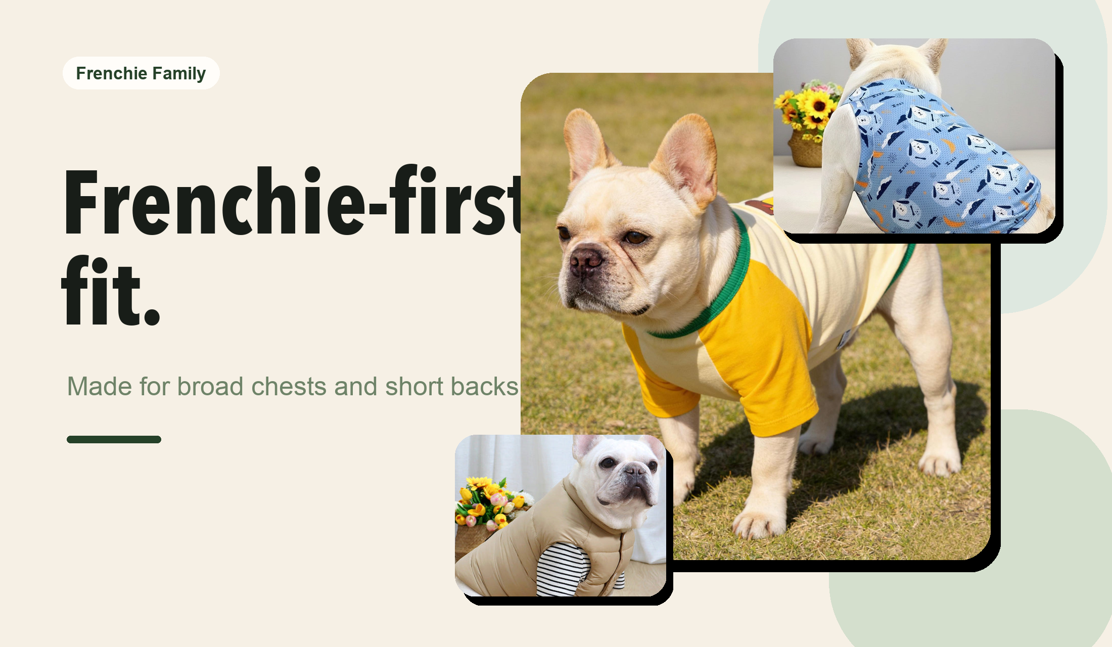 Frenchie Family Frenchie-first apparel hero image